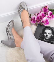 Czółenka Pesco 2008 Popielate 