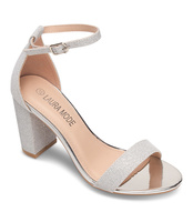 Sandałki damskie Laura Mode QL-163 Srebrne