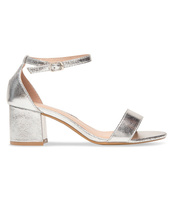 Sandałki damskie Laura Mode QL-159 Srebrne