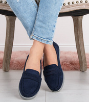 Mokasyny damskie Skotnicki P-3-0562 Granatowe