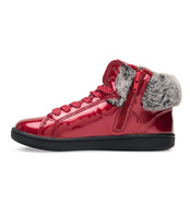 Botki dziewczęce American Club K171510 Bordowe