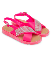 Sandałki damskie Ideal Shoes PT-9133 Różowe