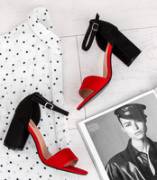 Sandałki damskie Sixth Sens X-117 Czerwone