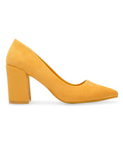 Czółenka damskie Ideal Shoes D-1232 Żółte