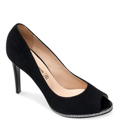 Czółenka damskie Laura Messi 1307/1 Czarne