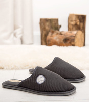 Kapcie męskie Natural Style NS-500 Szare