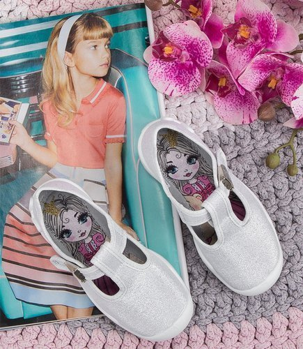 Tenisówki dziecięce Befado 115X001 Srebrne