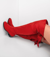 Kozaki damskie Foreverfolie H187 Czerwone