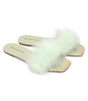 Klapki damskie Laura Mode F-17 Zielone