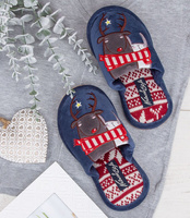 Kapcie damskie Natural Style NS-225 Granatowe