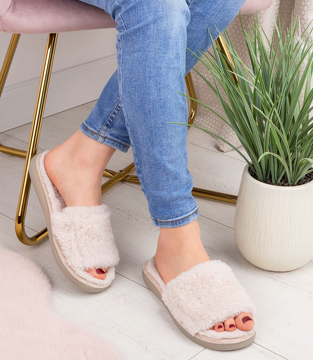 Kapcie damskie Inblu EK-05 Beżowe