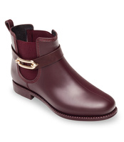 Kalosze damskie Ideal Shoes F-2889 Bordowe