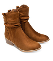 Botki damskie Super Mode 3893 Brązowe