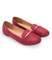 Mokasyny damskie Abloom 9988-121 Bordowe