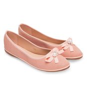 Balerinki damskie Ideal Shoes M-8806 Różowe  