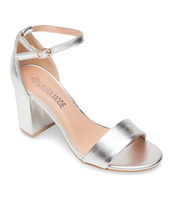 Sandałki damskie Laura Mode QL-82 Srebrne