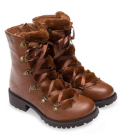 Botki damskie Lily Shoes K90 Brązowe