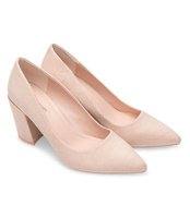 Czółenka damskie Ideal Shoes D-1232 Beżowe