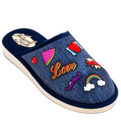 Kapcie damskie Natural Style NS-127 Jeansowe