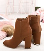 Wegańskie Botki damskie Sixth Sens C683 Brązowe