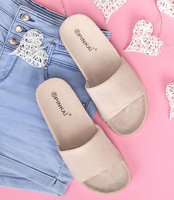 Klapki damskie Pinkai W005 Beżowe