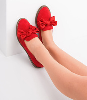 Mokasyny damskie Sixth Sens RC-52 Czerwone