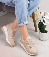 Buty sportowe damskie Super Mode 1774 Beżowe