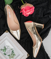 Czółenka damskie Abloom A120-2 Złote