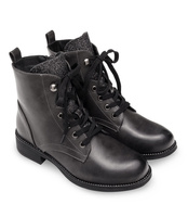 Botki damskie Bestelle HQ958 Grafitowe