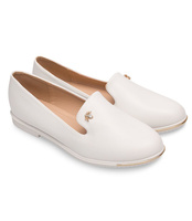 Balerinki damskie Miss Laura W-133 Białe