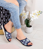 Kapcie damskie Natural Style NS-018 Granatowe