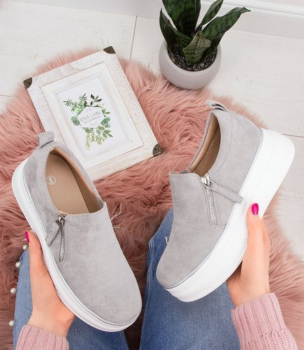 Buty sportowe damskie N/M HQ261 Szare