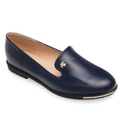 Balerinki damskie Miss Laura W-133 Granatowe