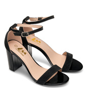 Sandałki damskie Laura Mode QL-139 Czarne