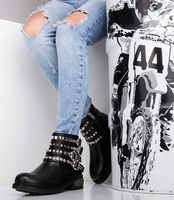 Botki damskie Bello Star B8865 Czarne