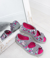 Sandałki dziecięce Befado 969Y133 Szare