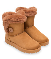 Śniegowce damskie Abloom BM-576 Brązowe