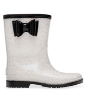 Kalosze dziecięce Lano FMTT-02 Srebrno-Czarne