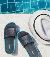 Klapki młodzieżowe basenowe Lano KL-3-6168-7 Blue/Grey