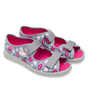 Sandałki dziecięce Befado 969Y133 Szare