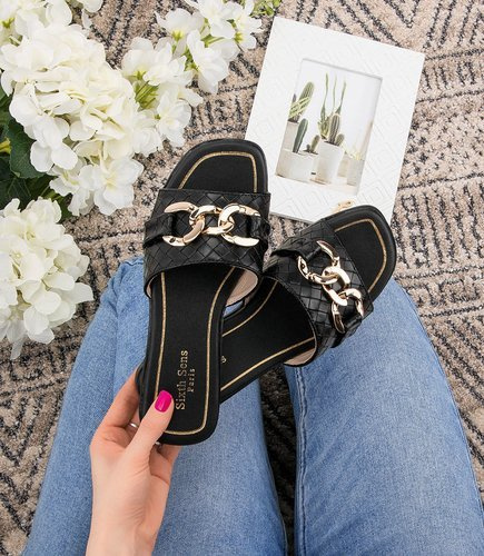 Klapki damskie Sixth Sens RC-111 Czarne