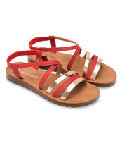 Sandałki damskie Super Mode 2220 Czerwone