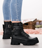 Botki damskie Laura  Mode Y-080 Czarne