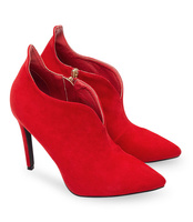 Botki damskie Ideal Shoes GH-2876 Czerwone