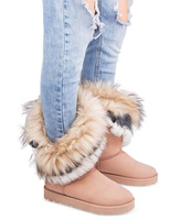 Śniegowce damskie Abloom BM-565 Beżowe