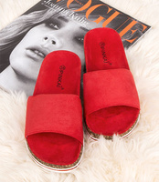 Klapki damskie Pinkai W005 Czerwone