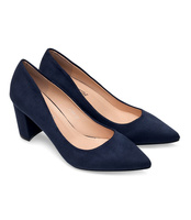 Czółenka damskie Abloom A120 Granatowe