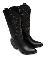 Kowbojki damskie Laura Mode Y-058 Czarne