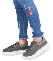 Buty sportowe damskie N/M 2018-66 Szare