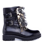 Botki damskie Ideal Shoes ES8519 Czarne